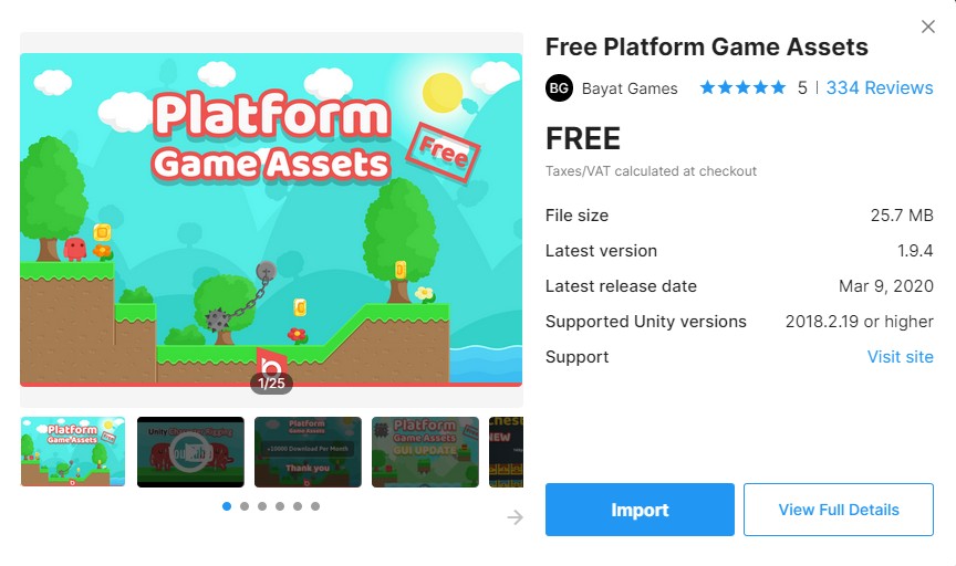 Free Platform Game Assets画像